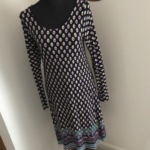 Loveappella Slip-On Long Sleeve Dress Size S